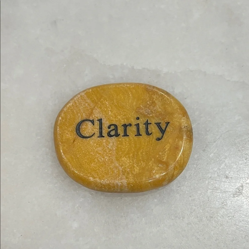 Inspirational Stone Set with Desire, Nurture, Clarity